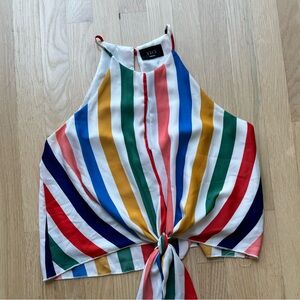 Vici multicolored striped top